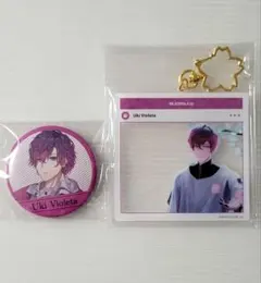 Noctyx 浮奇ヴィオレタ アクリルキーホルダー&缶バッチ2点セット☆