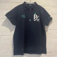 ◆ パーリーゲイツ　ポロシャツ　レディース　半袖　ネイビー
