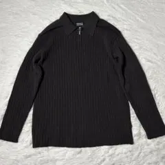 美品✨ ヴェルサーチジーンズクチュール ハーフジップ ニット ポロシャツのサムネイル
