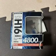 ライト H16 ハロゲンバルブ 4800K DC12V 19Wのサムネイル