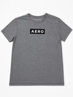 AEROPOSTALE ボックスロゴTシャツ グレー M相当 シンプル 定番人気のサムネイル