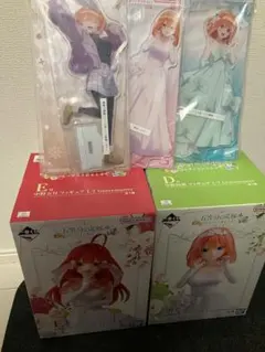 新品未開封五等分の花嫁 1番くじ五つ子ゲームファイナルフィギュアA〜E