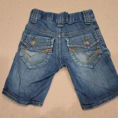 3can4on　デニムハーフパンツ　100cm