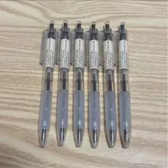 無印良品 ポリカーボネート ボールペン ラバーグリップ付 0.7mm 黒 6本のサムネイル