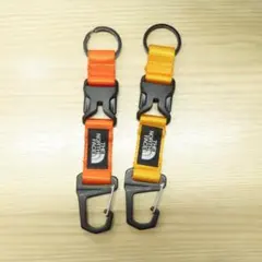 THE NORTH FACE キーホルダー 2個セット　オレンジ　イエロー