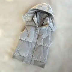 theory セオリー　ダウンベスト　フード付き　ライトグレー　2 M 軽量