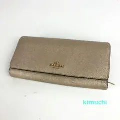 COACH コーチ 長財布 ゴールド 小物 レディース ブランド