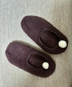 美品中古「冬用くるぶしもこもこソックス」茶色サイズM（23.5cmで着用済）