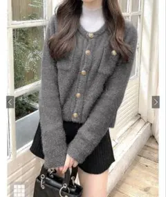 グレイル GRL 長袖ニットカーディガン