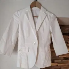 GWセール❣️オンワード　Sサイズ　ホワイトテーラードジャケット