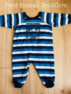 Petit Bateau ロンパース カバーオール3m プチバトー