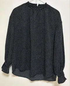 HK WORKS LONDON ブラウス ブラック ドット Mのサムネイル