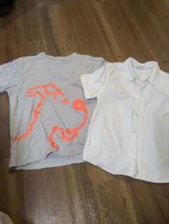 【H&M】白YシャツとTINTINTシャツ