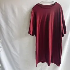 セントジョンズベイ 無地 Tシャツ 丸首 半袖 2XL ゆったり ワインレッドのサムネイル