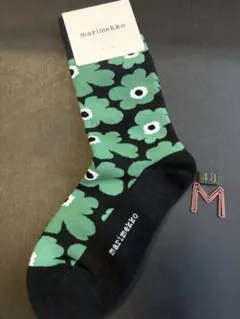 marimekko Unikko ソックス グリーン ブラックのサムネイル