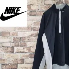 ナイキ　トラックジャケット　ハーフジップ　CLIMA-FIT　ワンポイントロゴ