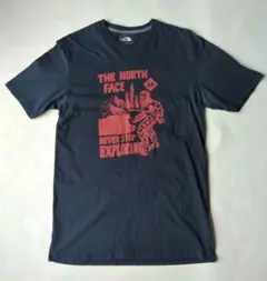 ノースフェイス ビッグフットTシャツ ネイビーMサイズ フェード ビンテージ