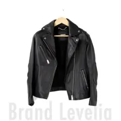 【美品】DIESEL ディーゼル ラムレザー ダブルライダースジャケット XSのサムネイル