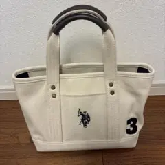値下げ　新品　U.S. POLO ASSN. ホワイトトートバッグ