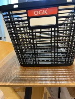 OGK 自転車用カゴ ブラック 取付金具付きのサムネイル
