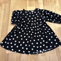 未使用★韓国服ドット柄ワンピース