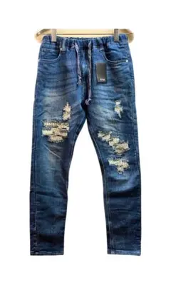 ✮新品未使用 RUBIK スウェットダメージデニム