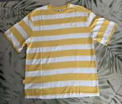 Butter ボーダー Tシャツ イエロー Lサイズ