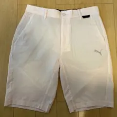 Puma ゴルフ　ショートパンツ　シアサッカー　ピンク　Mサイズ　新品未使用品