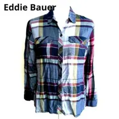 Eddie Bauer チェック柄長袖シャツ PS