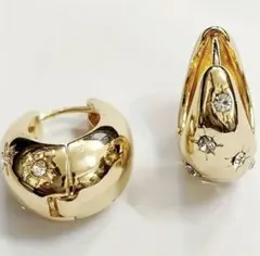 【超大人気!!】レディースゴールド フープイヤリング ファッションおしゃれ