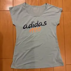 adidas neo ライトブルー Tシャツ　140