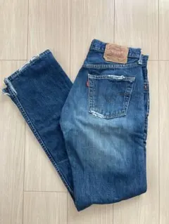 リーバイス 501 ボタンフライ ダメージデニム ヴィンテージデニム 古着