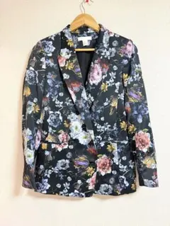 H&M 花柄　ジャケット　ブレザー