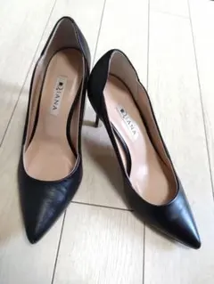 ダイアナ　ポインテッドトゥ　レザーパンプス（本革）日本製