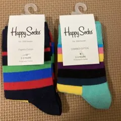 HappySocksボーダー柄２足セット