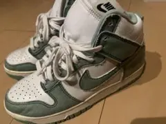 Nike ハイカットスニーカー 7.5 ホワイト/グリーン