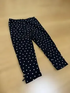 プティマイン　レギンス　黒　花柄　90