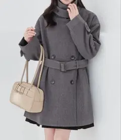 Honeys ハニーズ　3way ベルト付コート ステンカラーコート