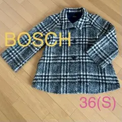 BOSCH ボッシュ レディース　コート チェック　千鳥格子 36 Sサイズ