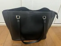 トートバッグ ブラック シンプル A4収納