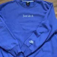 Nike トレーナー パープル Mサイズ Just do it.