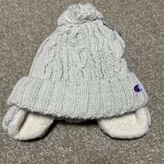 Champion ケーブル編みニット帽 アイボリー