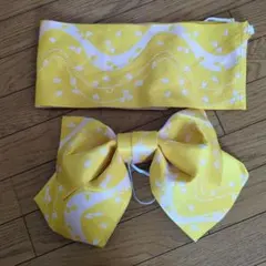 浴衣作り帯　桜の花弁柄