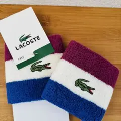 新品未使用 ラコステ リストバンド FREE カラーブロック