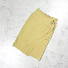 Ballsey ベルト付ラップスカート イエロー サイズ36*HD486のサムネイル