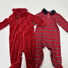 Ralph Lauren 赤 ロンパース まとめ売りベビー 6m 6-9m