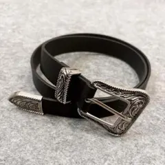 【SALE】ウエスタンベルト　黒 y2k 古着　パンク　グランジ　アメカジ