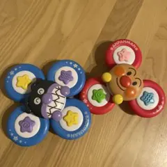 アンパンマン 夢中で集中力アップ! どこでもぺたクル 育脳スピナーセット
