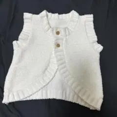ベスト　ホワイト　50-70サイズ