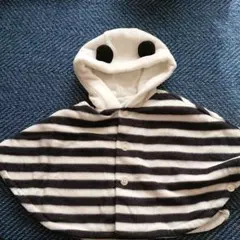 【未使用品】コムサイズム ボーダー ポンチョ